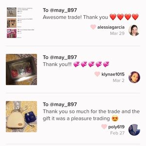 MY TRADE FEEDBACKS!💖😊🌸